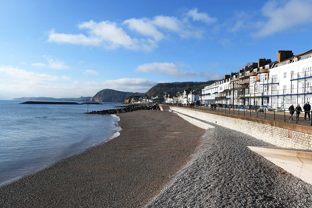 Sidmouth Beach Bulverton House