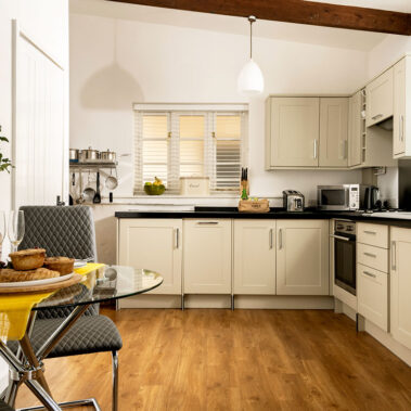 Delderfield dining and kitchen area